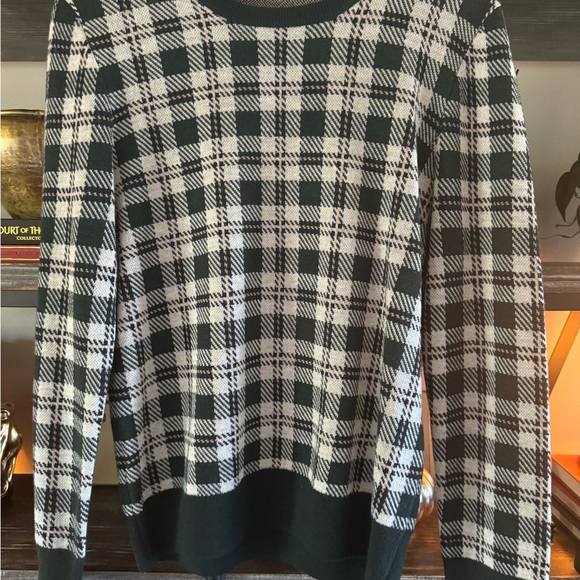 Equipment Plaid Wool Sweater - size Medium - Picture 2 of 6